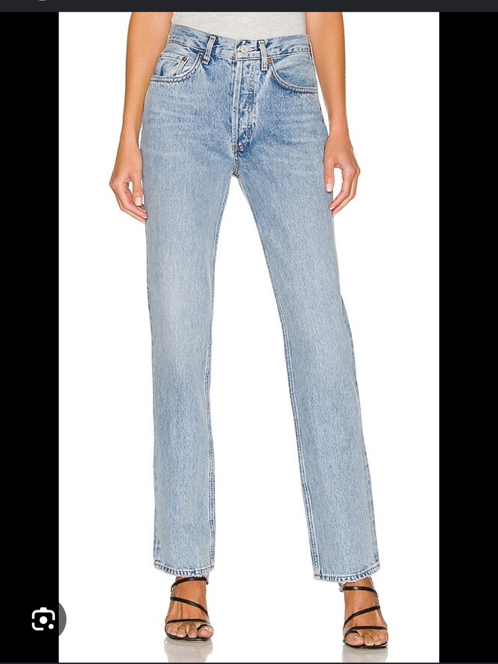 Agolde Lana Straight Leg Jeans in Fiction Size 27